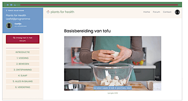 Leefstijlprogramma Plants for health