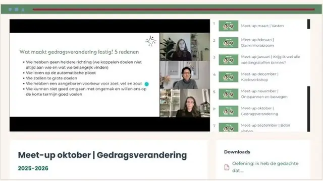 Maandelijkse online meet-up Maandelijkse online meet-up